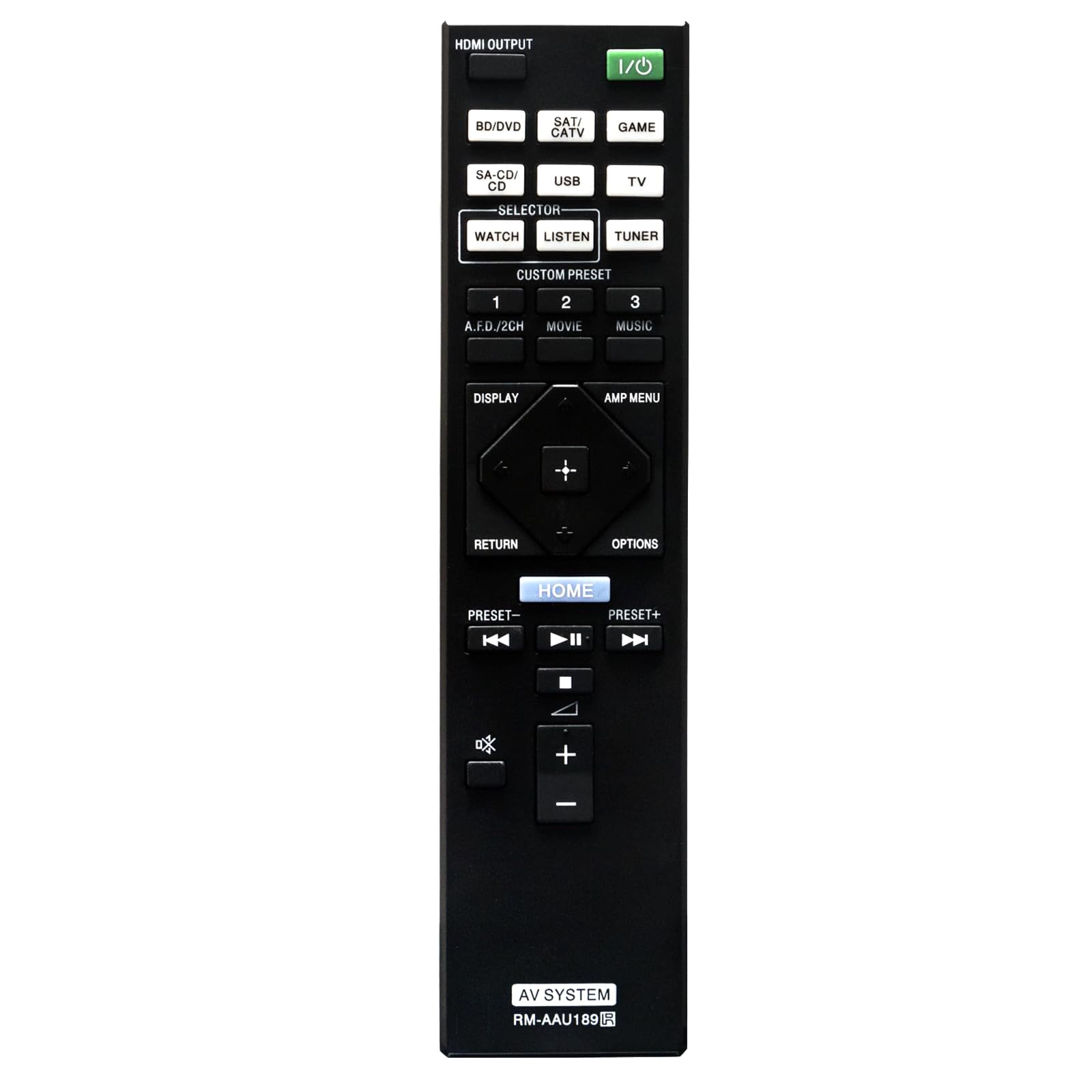 Amazon.com: RM-AAU189 Replaced Remote fit for Sony 1-492-706-11